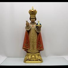 28" Wood Carved Infant of Prague SKU C098-063